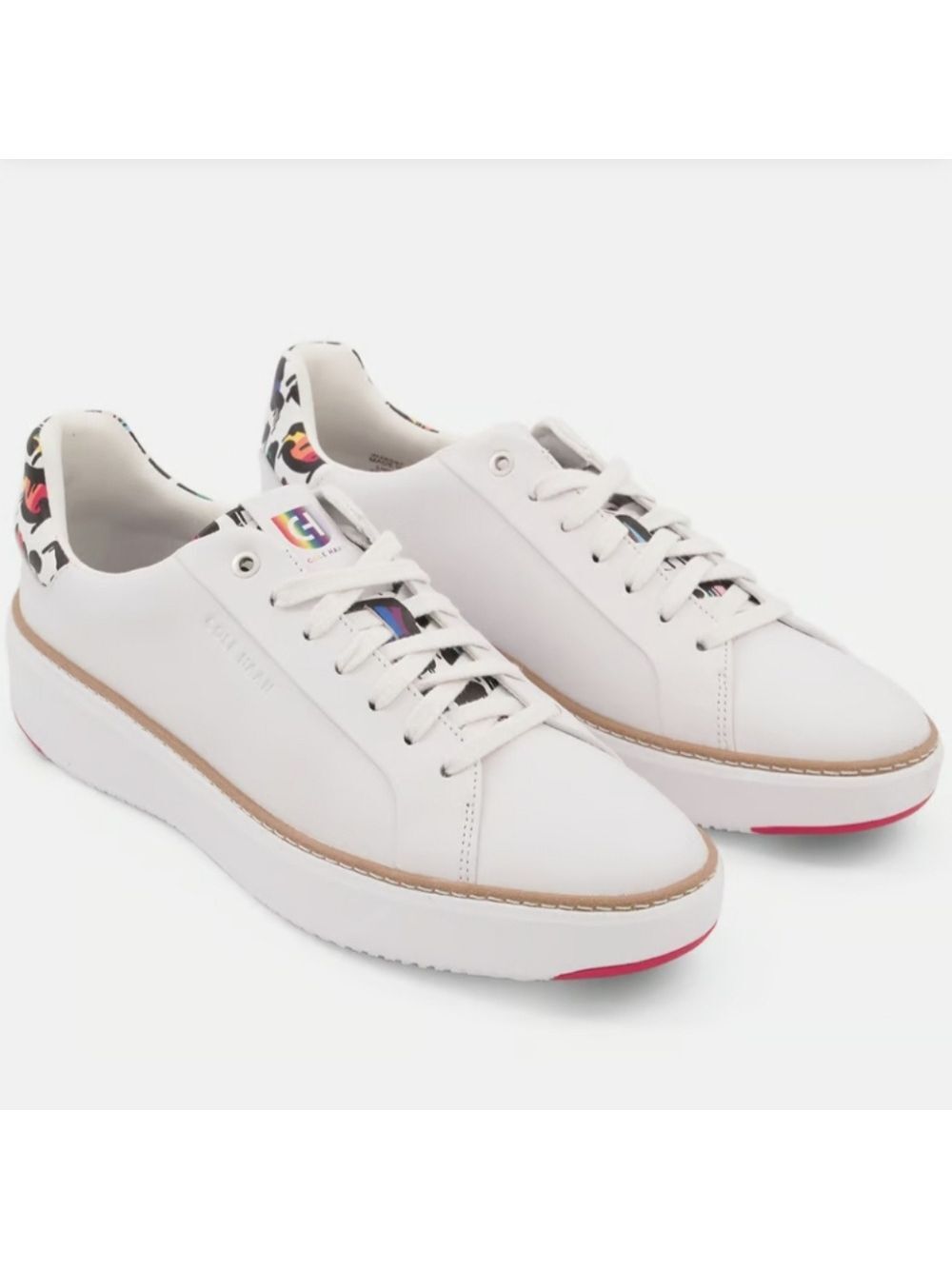 Cole Haan Women's GrandPro Topspin Sneakers White/Graffiti, Size 9B - Picture 1 of 17
